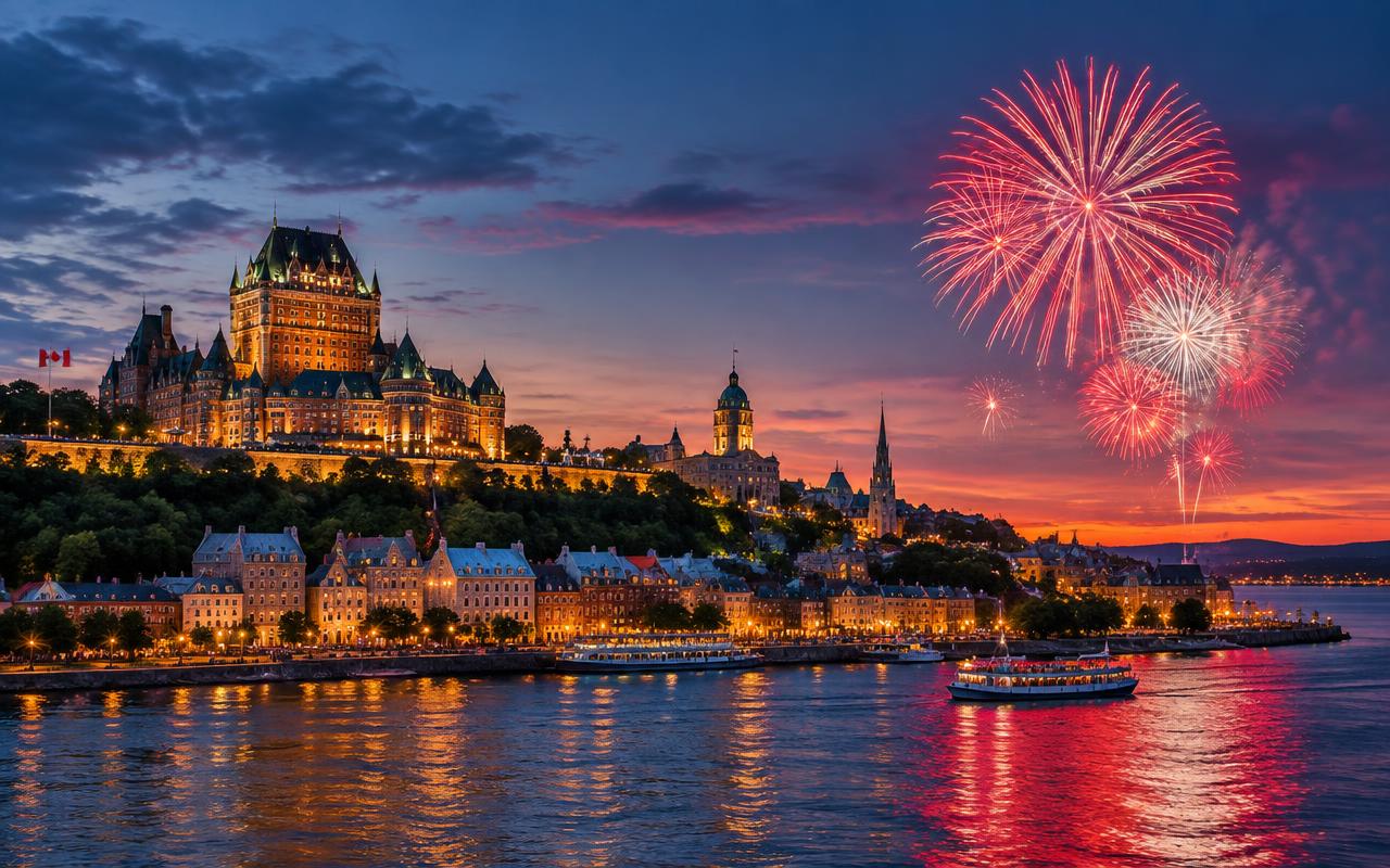 Canada Day travel illustration