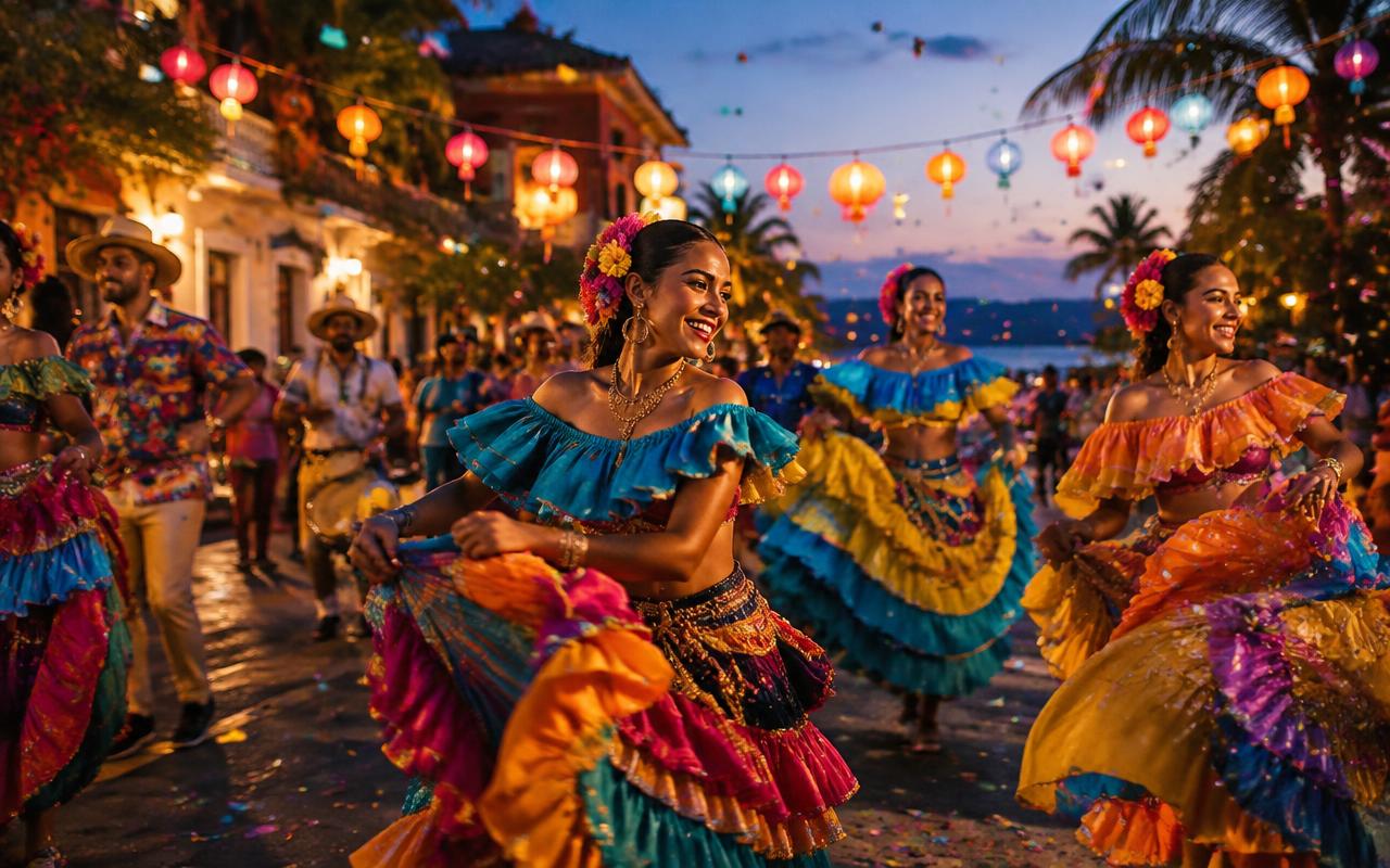 Carnival travel illustration