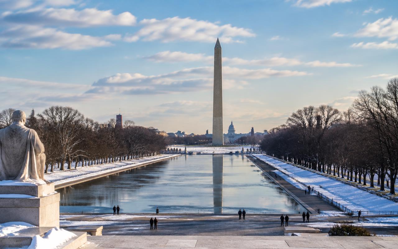 Presidents' Day travel illustration